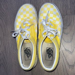 Yellow checkered vans